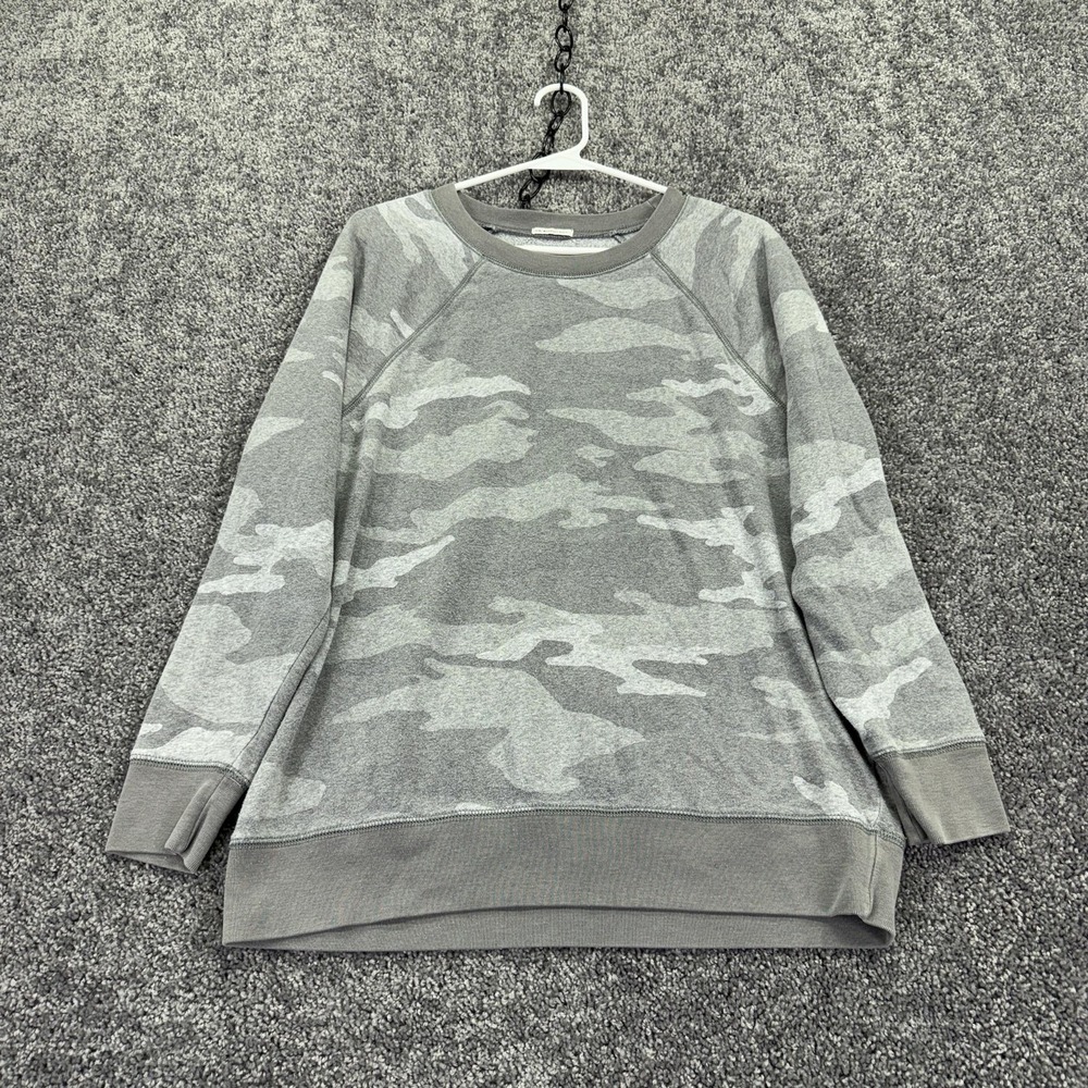 American Eagle Outfitters Sweatshirt Womens Small Gray Camo Ahh-mazingly Soft